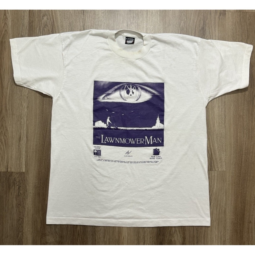 Vintage‎ 1992 Stephen King's THE LAWNMOWER MAN Promo Movie T Shirt Size XL